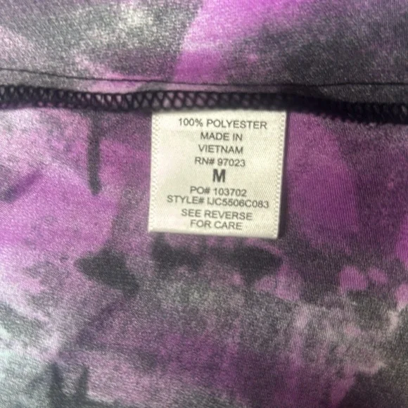 Pretty Rebellious NWT Women's Aqua Purple Watercolor Blazer Medium - Picture 6 of 6